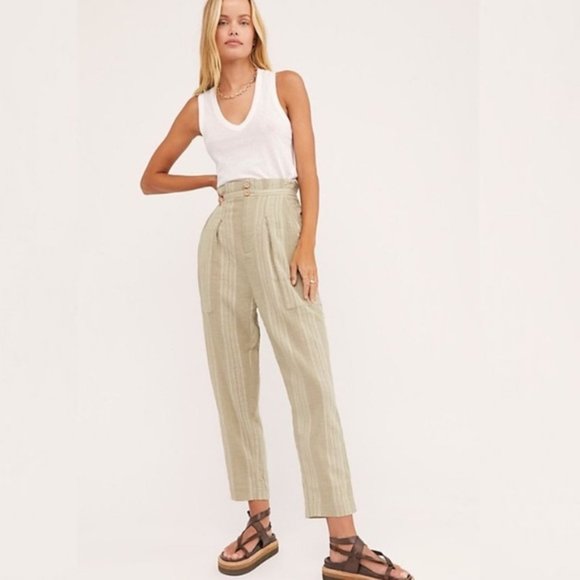 Free People Pants - NEW Free People Semi Sweet Sage Combo Pants